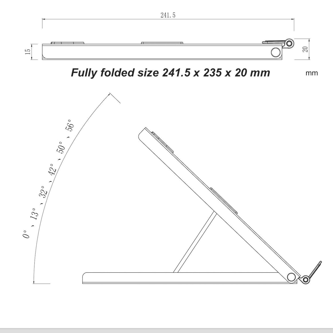 gku™ V1 Multi-angle Laptop iPad tablet desktop Stand