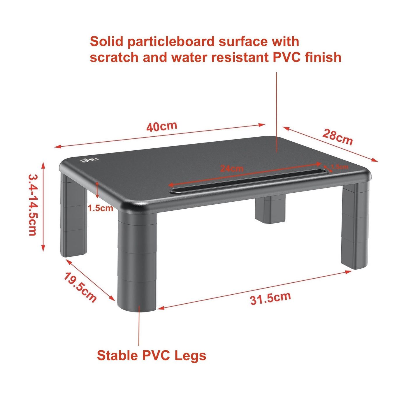 gku™ Height Adjustable Monitor Laptop Stand Riser