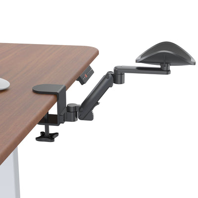 Aluminum Alloy Rotating Desk Extension Elbow Pad Armrest Clamp-on Adjustable Armrest