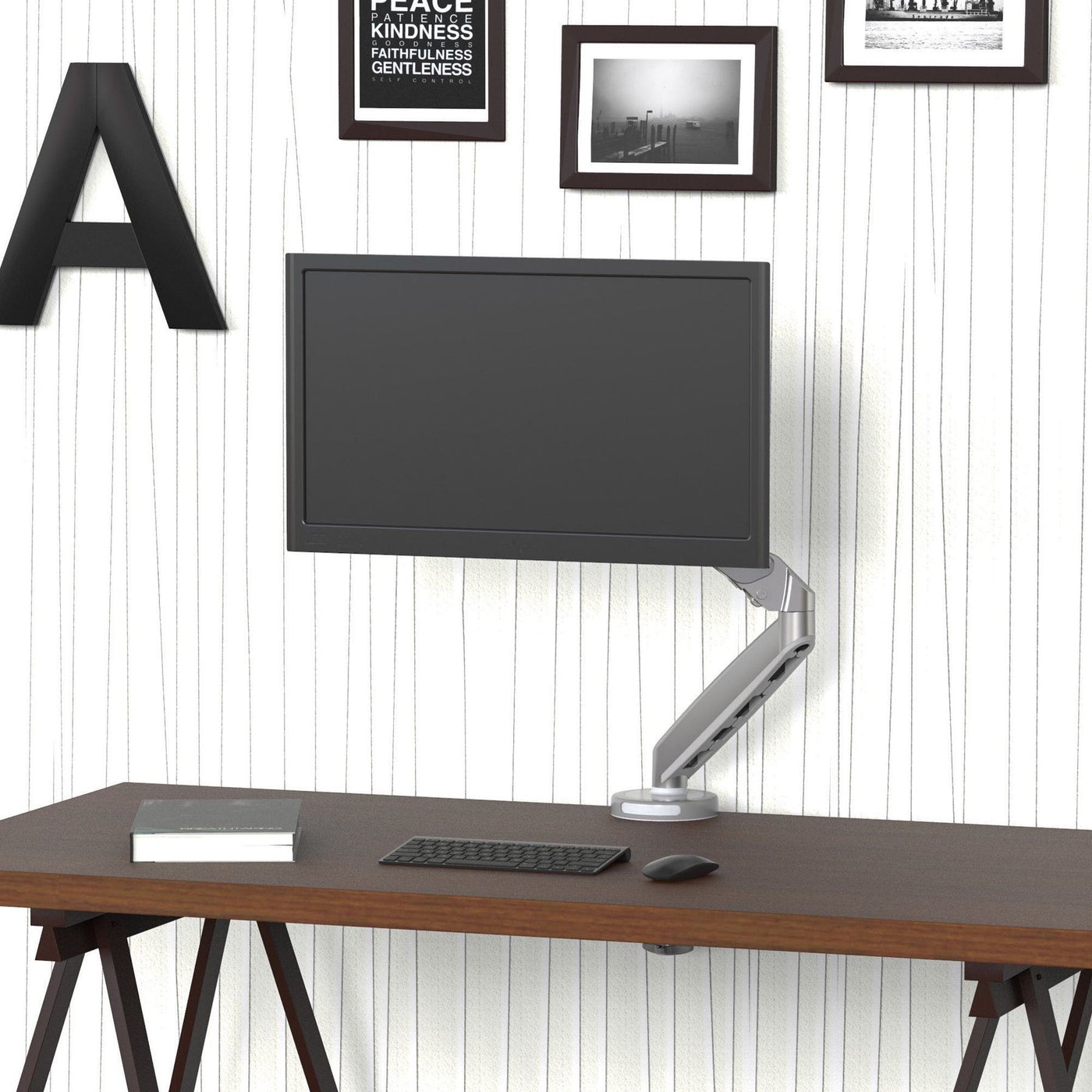gku™ PRO-Riser© Monitor Desk Mount Stand