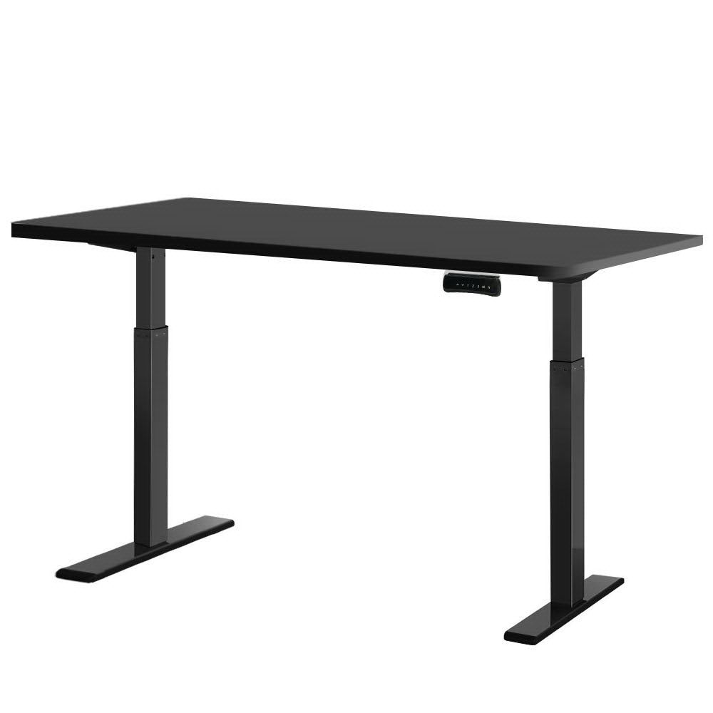 Artiss Standing Desk Electric Height Adjustable Sit Stand Desks Table Black