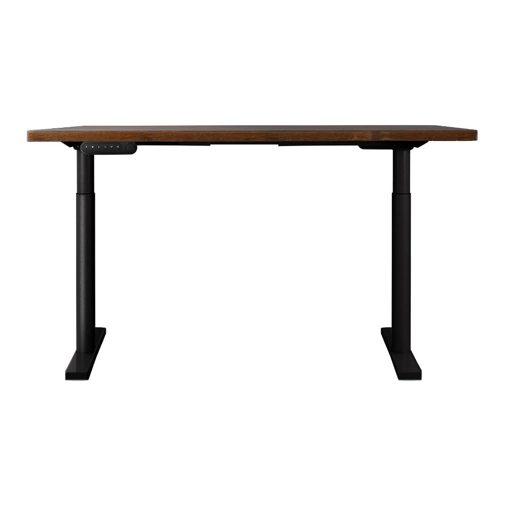 Artiss Electric Standing Desk Adjustable Sit Stand Desks Black Brown 140cm