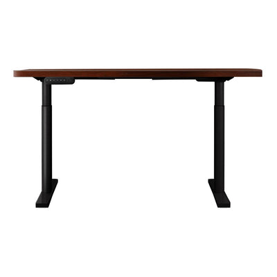 Artiss Electric Standing Desk Adjustable Sit Stand Desks Black Walnut 140cm