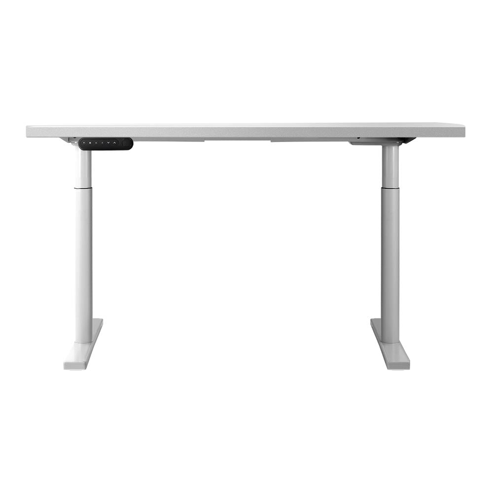 Artiss Electric Standing Desk Height Adjustable Sit Stand Desks White 140cm