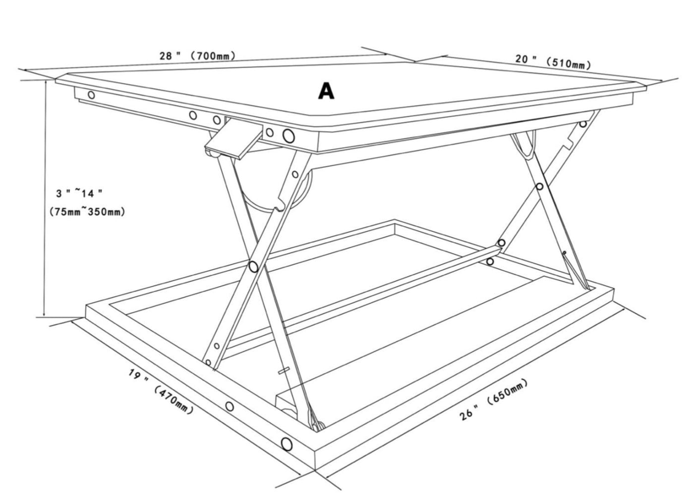 Desk Converter - Single level