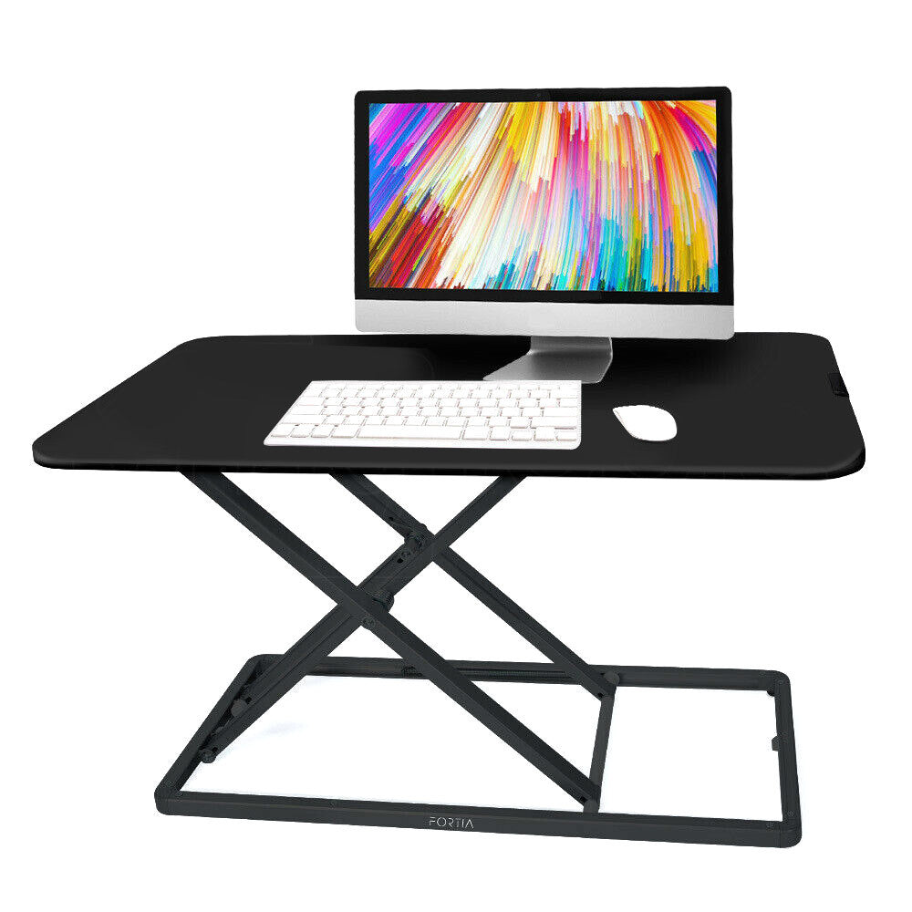 FORTIA Desk Riser Office Shelf Standup Sit Stand Height Standing Laptop ...