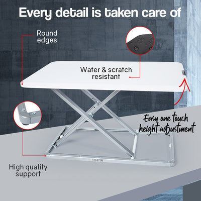 FORTIA Desk Riser Office Shelf Standup Sit Stand Height Standing Laptop Study