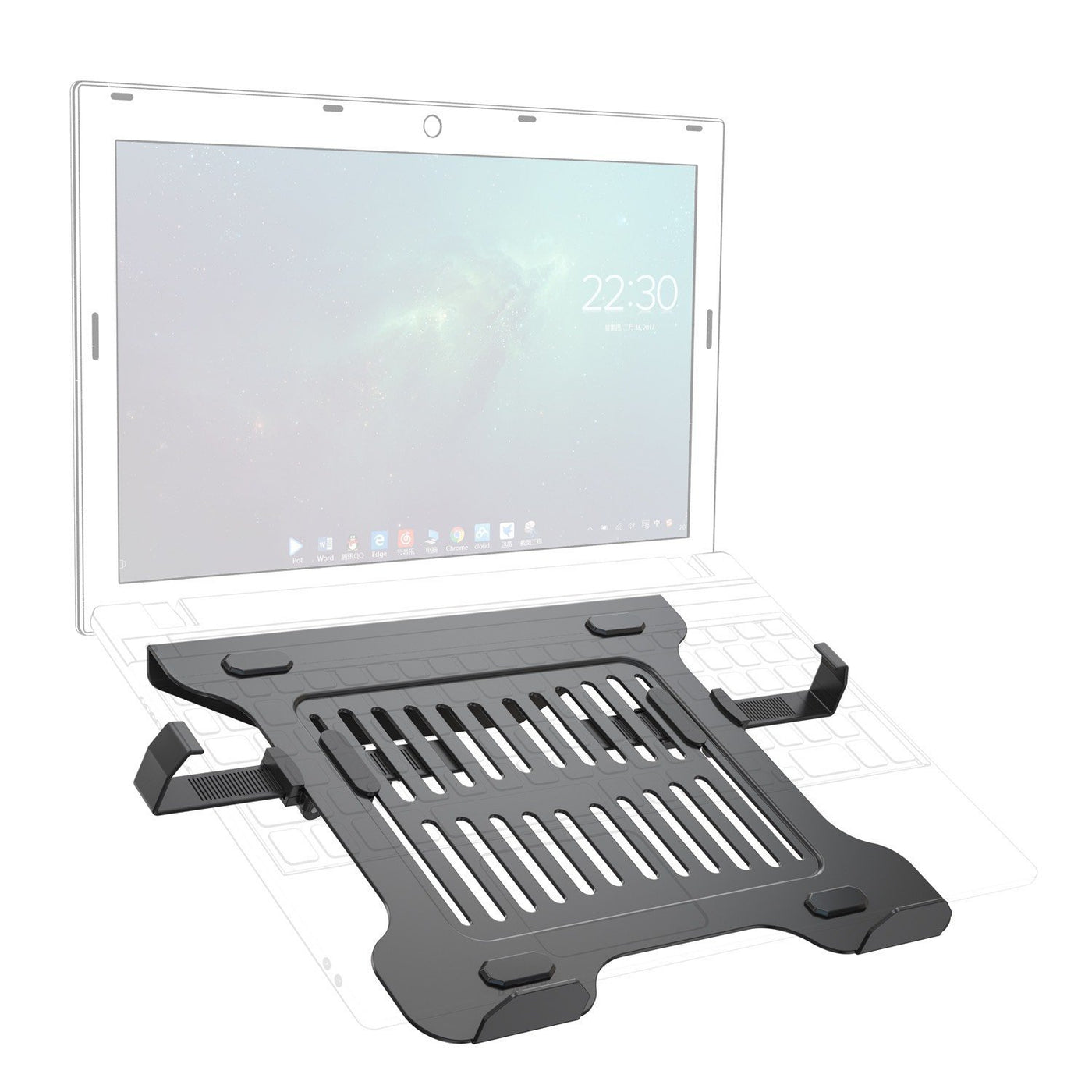 gku™ Solid Steel Lockable laptop Pad Holder