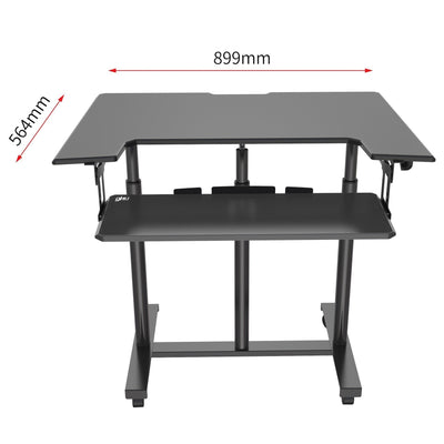 gku™ Mobile Height Adjustable Sit Stand Desk